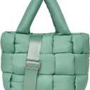 Tote Bag for Women, Lightweight Puffy Tote Bag with Compartments Shoulder Bag Handbag for Travel, Work, Gym