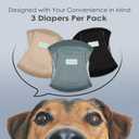 wegreeco Washable Male Dog Belly Band (Stylish Pattern)- Pack of 3 - Washable Male Dog Belly Wrap, Dog Diapers Male (Black, Blue, Coffee, Medium)