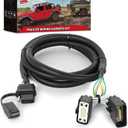 Nilight 4 Pin Trailer Wiring Harness Kit 56172 Vehicle Side Custom for 2011 2012 2013 2014 2015 2016 2017 2018 2019 Ford Explorer Police Interceptor Utility Simple Fit Tow Hitch Accessories