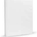 Amazon Basics 3-Ring Binder, 1-Inch, Customizable, with Pockets for Organization, White, 1-Pack