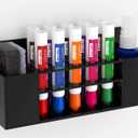 HBlife Acrylic Dry Erase Marker Holder Wall Mount, 10 Slots Whiteboard Marker Holder for Office, School and Home, Marker, Eraser and Whiteboard Cleaner Not Included, Black