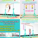 Marfula Gymnastic Bar For Kid and Teenage of 3-25, 5Ft/8 FT Base Length 4Ft Width 5Ft Adjust Height, Gymnastic Kip Bar For Gymnast, Gymnastic Training Equipment For Professional Training Home Club Use
