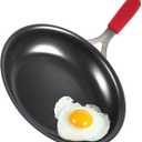 10 Inch Nonstick Frying Pan, Tri-Ply Clad Stainless Steel Skillet with Reinforced Coating, Detachable Handle with Silicone Sleeve, Dishwasher & Oven Safe, Induction Compatible, PFOA-Free