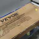 VEVOR Extra Long Folding Portable Bar Tradeshow Podium Table for Indoor, Outdoor, Party, Picnic, Exhibition, Includes Carrying Case, Storage Shelf and Black Skirt, 77.95" x 15.16" x 34.65"