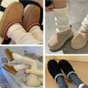Forfoot Slippers for Women, House Slippers Snow Boots for Women Platform Boots Slipper Ankle Boots (8)