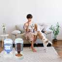 Gravity Automatic Pet Feeder for Large Breeds,3.8L Large Dog Food Feeder Dispenser with Detachable Top Lid,Large Capacity Dry Food Storage Bowl for Large Pet (3.5 Litre)