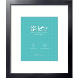 LaVie Home 16x20 Picture Frame Black Poster Frame,Display Pictures 11x14 with Mat or 16x20 Without Mat, Stable and Sturdy Frame and Polished Plexiglass, Horizontal and Vertical Format of The Walls