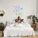 4 Pieces Girls Room Decor, Butterfly You Are Kind Bedroom Decor, Toddler Girl Room Decorations, Inspirational Kids Nursery Room Playroom Room Wall Art-02