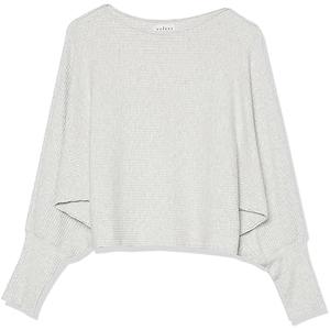 Velvet by Graham & Spencer Women's Pepper Boatneck Lux Rib Sweater, XL