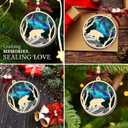 HEXMOZ Bear Ornaments for Christmas Tree - Bear Gifts for Women, Men, Bears Lovers - Bears Christmas Ornament, Animal Gift Ideas - Night Themed Xmas Ornaments Decoration 2025