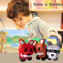 SUPERBE Grow a Garden Plush Toys, 10.63'' Garden Pet Raccoon Red Fox Stuffed Animals Toy, Collectible Plushie for Video Game Fans (Brown)