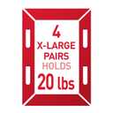 Command 20 lb XL 16 Pairs Heavyweight Picture Hanging Strips (32 Strips), Damage-Free Hangers for Picture Frames, No Tools Required, Ideal for Home Room Wall Decor, White Adhesive