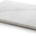 Fox Run Marble Pastry Board White, 16 x 20 x 0.75 Inch Natural White Marble Dough Board