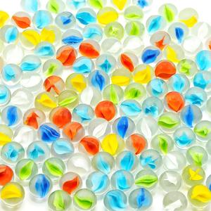 1000 PCS Marbles Bulk, 0.63 Inch Cat Eye Marbles with 6 Colors for DIY Home Decoration Gift Chinese Checkers Game Retro Game