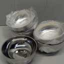 Okllen 6 Pack 18/8 Stainless Steel Snack & Soup Bowls, 15 Oz Non-slip Double-walled Insulated Set