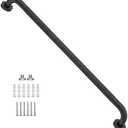32 Inch Anti Slip Shower Grab Bar Oil Rubbed Black 1.25" Diameter,Munzong Bathroom Grab Bar, Knurled Bathroom Balance Bar,Safety Hand Rail Support Handicap Elderly Senior Assist Bath Handle