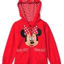 Disney FREEZE Girls 2-6X Minnie Polka Dot Bow Toddler Hoodie, Red, 4T