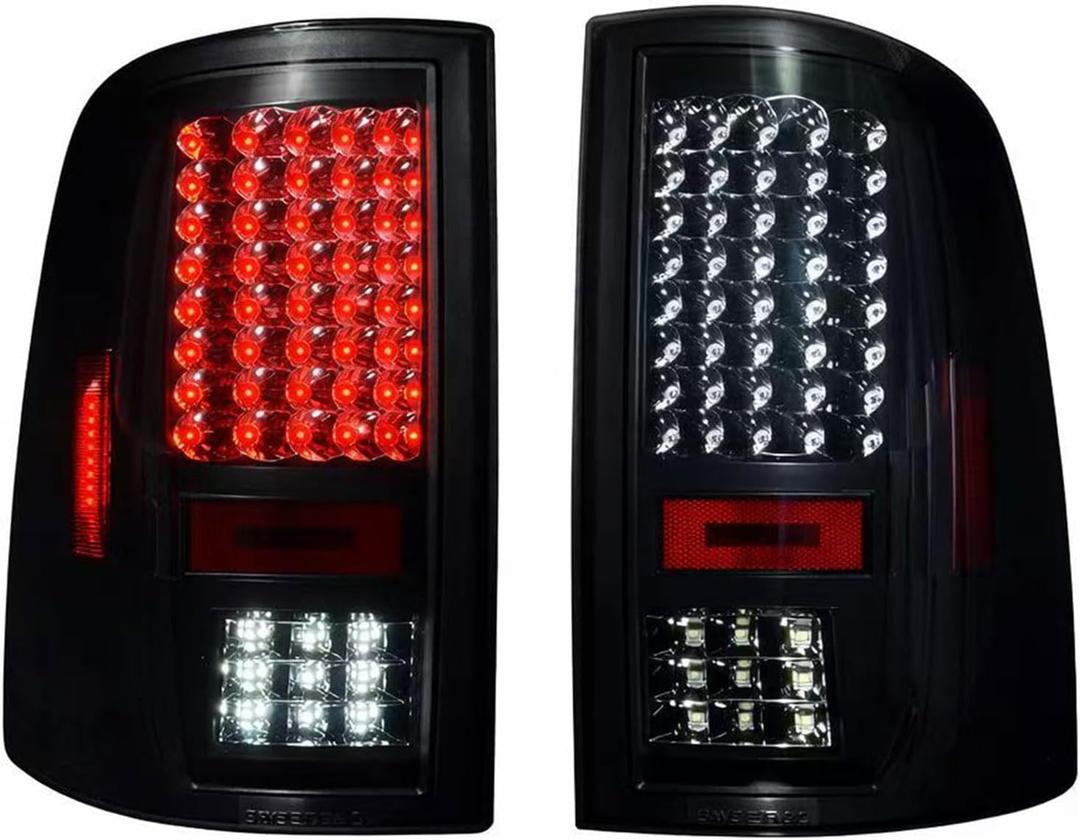 All-in-one LED Tail Light for Dodge Ram 15002009-2018,Ram 1500 Classic 2019,Ram 2500 & 35002010-2018, [only fit Factory Halogen Model], Upgraded VersionRear Taillight Assembly.