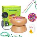Xmada Electric Bead Spinner - Clay Bead Spinner with 2PC Beading Needles and Seed Beads, Waist Beads Kit, Bead Spinner for Jewelry Making, Electric | Speed Adjustment Beading Tools (Original)