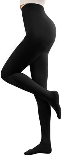 Compression Pantyhose Stockings for Women Men, 20-30 mmHg Medical Graduated Support Opaque Closed Toe Hose Tights, Size L