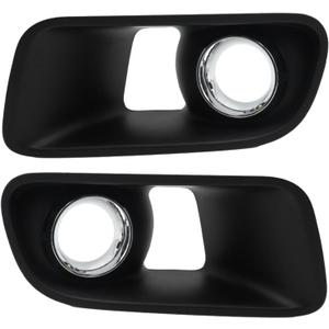 UOIENRT 2Pcs 68072021AA Left & Right Fog Light Cover Fog Light Chrome Bezel Replacement for Dodge Charger SRT8 2012-2014 Replace 68072020AA CH1038153 CH1039153