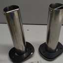 Hoffen 2Pcs Boat Stainless Steel Fishing Rod Holder Flush Mount 15/30/90 Degree with PVC Cap,Inner Tube and Gasket