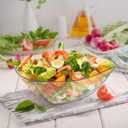 R-kay 6 Pack Extra Large Serving Bowl - 64 Ounce Plastic Serving Bowls For Entertaining - Clear Plastic Bowls For Salads And Snacks - Disposable bowls For All Occasions