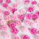 Foam Roses,200Pcs Rose Flower Heads 1.97in Foam Flowers Artificial Rose Flower Heads for Crafts DIY Wedding Centerpieces Arrangements Home Decorations(Mixed Pink Colors)