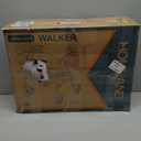 HOMLAND Foldable Rollator Walkers with Seat for Seniors, 8'' Big Wheels, 350 lb. Weight Capacity, Adjustable Handles and Seat Height, Lightweight Rolling Walker, Red