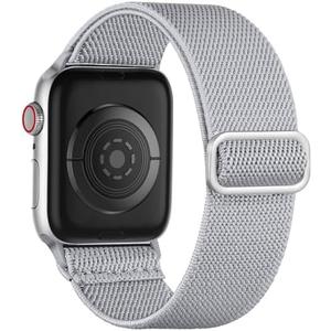 SET OF 2, Maledan Stretchy Solo Loop Compatible with Apple Watch Band Women Men 40mm 44mm 45mm 41mm 38mm 46mm 49mm 42mm,Soft Nylon Elastic Braided Strap Wristband for iWatch Series 10 9 8 7 6 5 4 3 2 1 SE Ultra