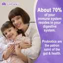 Probiotic Gummies 60 Billion CFU for Women Men Kids w/Prebiotic, Sugar-Free