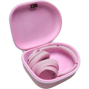 Headphone Headset Case for Beats, Sony, Raycon, JBL, OneOdio, TOZO, SteelSeries, Jabra, Audio-Technica & Sennheiser HeadphonesOuter Pink+Inner Pink (Pink Outside+Pink Inside)