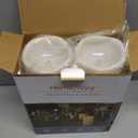 Homemory 10" x 4" Large Waterproof Outdoor Flameless Candles with Remote Control and Timer, Battery Operated Flickering LED Pillar Candles for Outdoor Larterns, Porch, Long Lasting, Set of 2 (Ivory White)