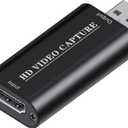 USB Audio Capture Card Grabber for Vinyl Cassette Tapes to Digital MP3 Converter, Support Mac & Windows 10/8.1/8 / 7 / Vista/XP