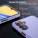 SPIDERCASE for Samsung Galaxy A15 5G Case,[12 FT Military Grade Drop Protection] 2 Pack [Glass Screen Protector + Camera Lens Protector] Heavy Duty Shockproof Case for Samsung A15 5G,Purple