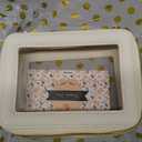 Aveniee Clear Makeup Bag Organizer, Travel Toiletry Bag Cosmetic Case for Women, Portable Make Up Skincare Pouch Car Organizer Bag with Zippers for Essentials,White