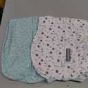 SwaddleMe by Ingenuity Compression Baby Swaddle Pod, Two-Way Zipper for Easy Diaper Changes, Improves Sleep & Calms Startle Reflex, 0-2 Months, 1.0 TOG, 2-Pack - Little Bees