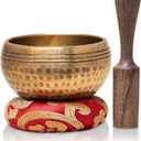 HIMALAYAN HEALING Tibetan Singing Bowls Set~ Meditation Sound Bowl hand Hammered in Nepal For Yoga, Meditation, Mindfulness, Healing & Chakra balancing~