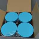 Patelai 4 Pieces Round Wide-mouth Leak Proof Plastic Container Jars with Lids for Travel Storage Makeup Beauty Products Face Creams Oils Salves Ointments DIY Making(32 Ounce,Blue)