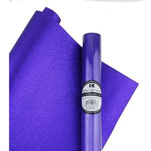 Best Creation Glitter Gift Wrap, 30 x 36-Inch, Purple, 1 Count