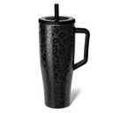 BrMate Era 40 oz Tumbler with Handle & Straw | 100% Leakproof Insulated Water Bottle Tumbler with Lid & Flexible SoftSip Straw | Made of Stainless Steel | Cup Holder Friendly | 40oz (Onyx Leopard)