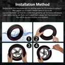 Cooryda 60/70-6.5 Scooter Tire, 10x2.50 Solid Scooter Tire 10 inch Electric Rubber Tubeless Scooter Wheels for Ninebot G30 Max/G30D 10x2.5 Front or Rear Replacement Solid Tires 2pc Red