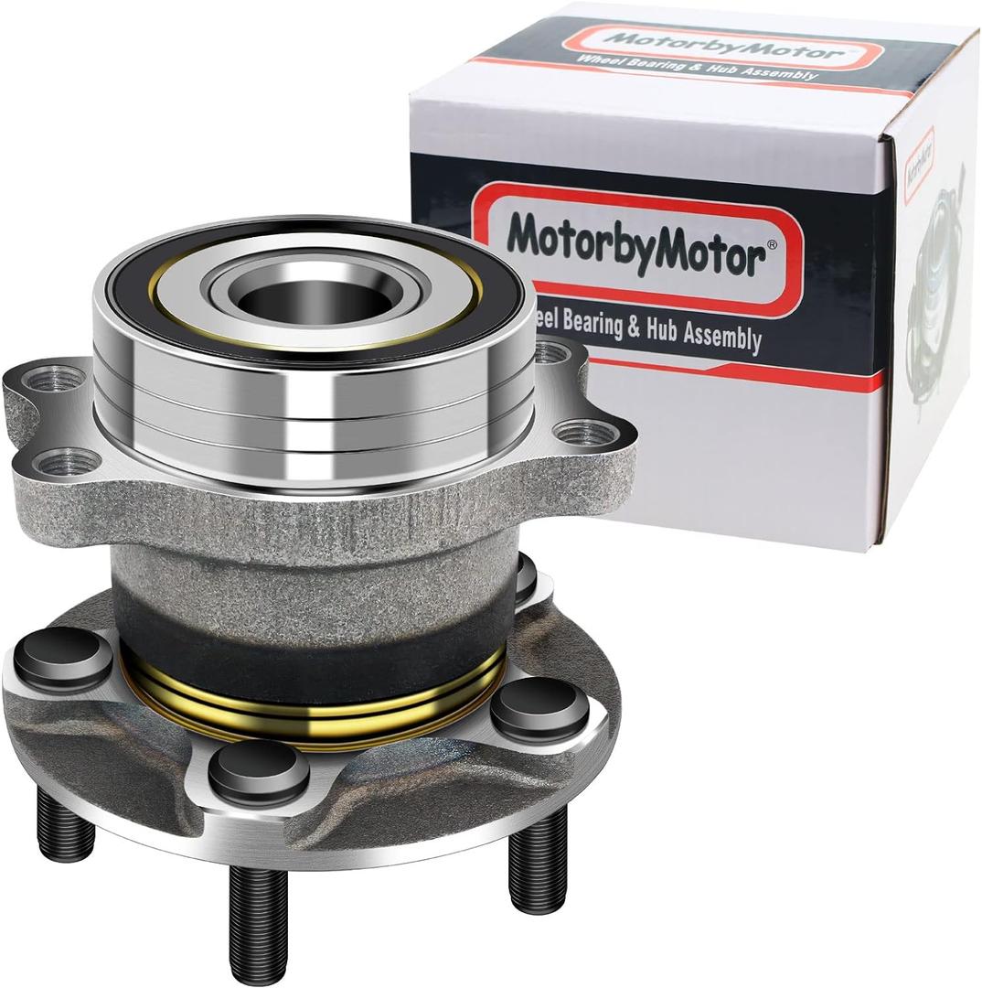 MotorbyMotor 512518 Rear Wheel Bearing and Hub Assembly with 5 Lugs Fit for Subaru Forester, Crosstrek, Impreza, XV Crosstrek Low-Runout OE Directly Replacement Wheel Hub Bearing Assembly