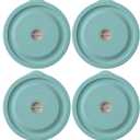Replacement Lids for Pyrex 7201-PC 4 Cup, Silicone Round Storage Cover Lid for Anchor Hocking Glass Bowl 4 Pack with Date Mark