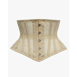 Cincnher Women's Waspie Corset Underbust Waist Training Steel Boned Corset, Size XXL
