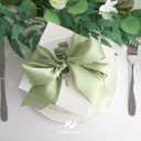 HUIHUANG Sage Green Satin Ribbon - 25 Yards/Roll for Flower Bouquets, Wedding Invitations, Gift Wrapping, Holiday Decor, Hair Bows