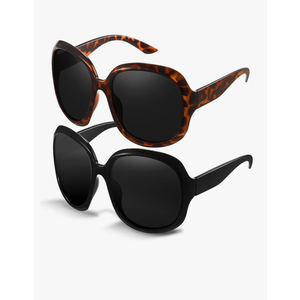 miyya Bug Eye Oversized Polarized Sunglasses Womens, Trendy Retro Sun Glasses for Women 2025, Oversized UV Protection Shades