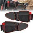 RZR Side Door Bags with Removable Knee Pad, UTV Storage Side Tool Bags Waterproof TPU Front Door Side Storage Bag Compatible with 2014-2023 Polaris RZR XP 1000/4, Turbo, Turbo S, 900XC, S900, S1000