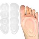 Metatarsal Pads Ball of Foot Cushions 8 Pack Gel Ball Feet Pads Mortons Neuroma Callus Foot Pain Relief Bunion Forefoot Support for Women Men
