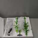 Red Co. 12", 8", and 5" Glass Christmas Tree Tabletop Display Decoration with Colorful Ball Ornaments, Holiday Season Decor, Set of 3 Sizes, One broken